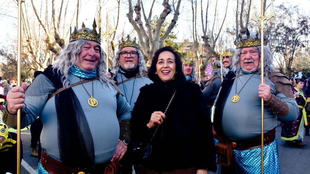 Ángeles Medina, alcaldesa de Toro, en el desfile del Martes de Carnaval