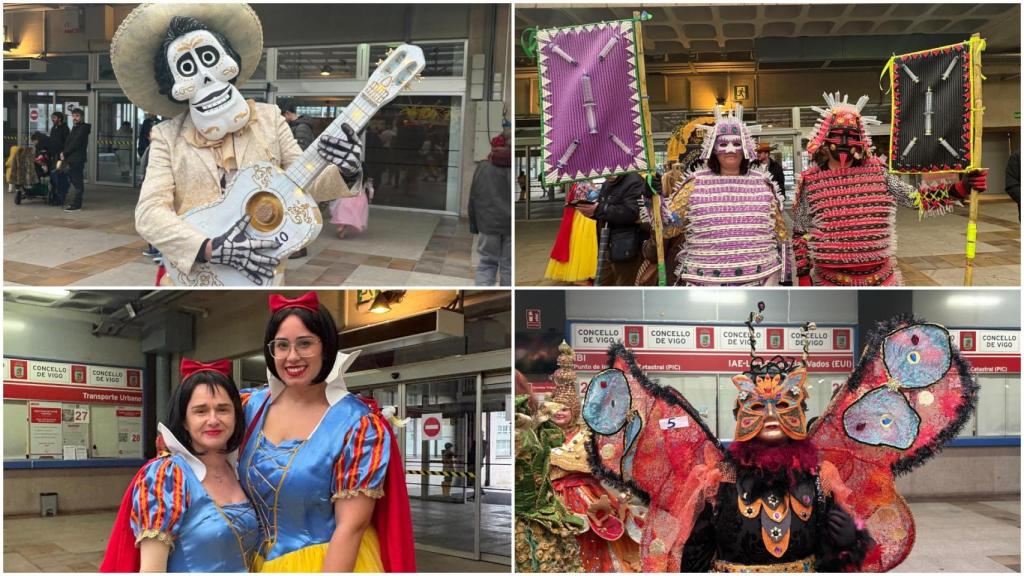 El concurso de disfraces del Entroido de Vigo le gana la partida a la lluvia