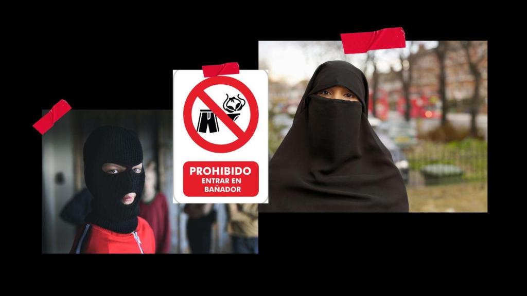 Burka, pasamontañas o bañadores: otras prendas de vestir que se prohibieron en España con multas de 600 €