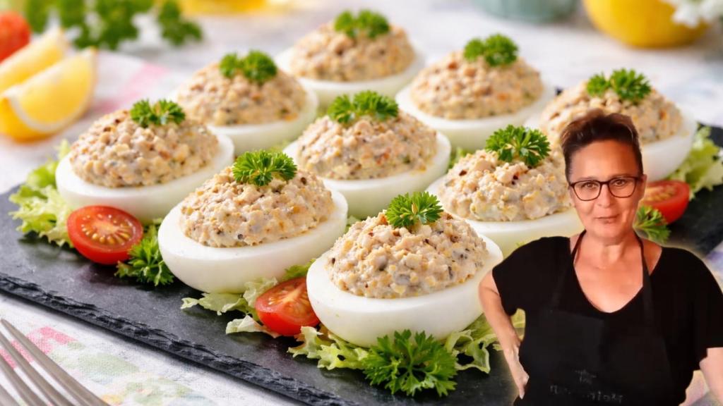 Isabel, cocinera, en un montaje de El Español