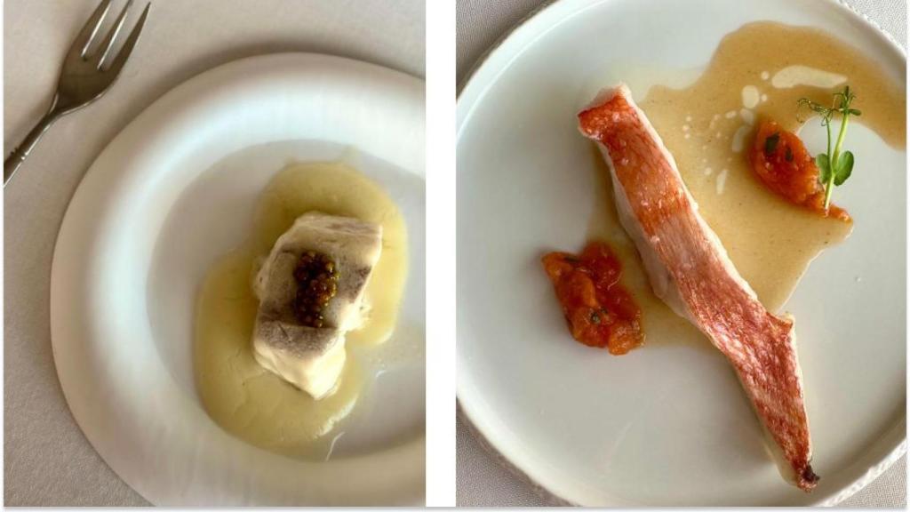 La lubina al champagne y el virrey a baja temperatura.