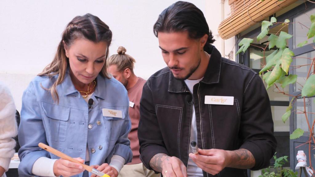 Mar Flores y Carlo Costanzia en 'DecoMasters'.