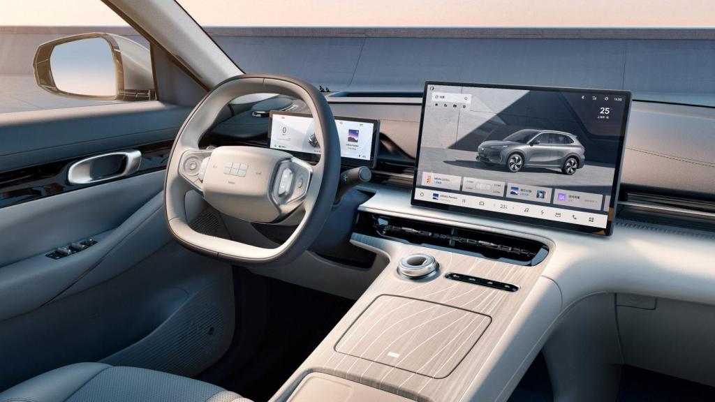 Interior de un coche eléctrico de Geely