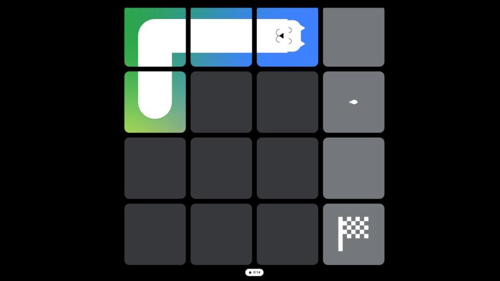 Uno de los juegos disponibles en la página del Google I/O 2025