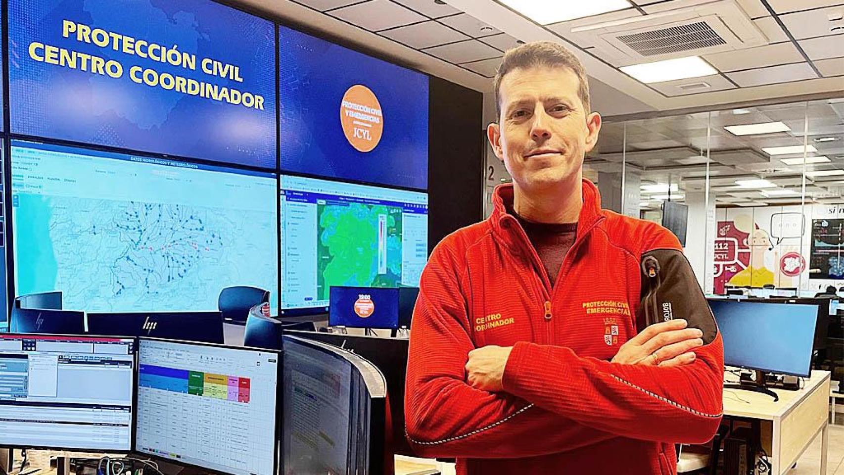 Mariano Blanco Guerra, coordinador  del Centro Coordinador de Emergencias (CCE) de la Agencia de Protección Civil y de Emergencias de Castilla y León (APCE).