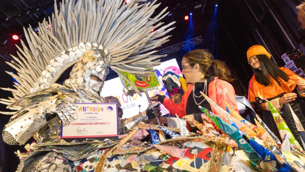 Uno de los ganadores del concurso de choqueiros