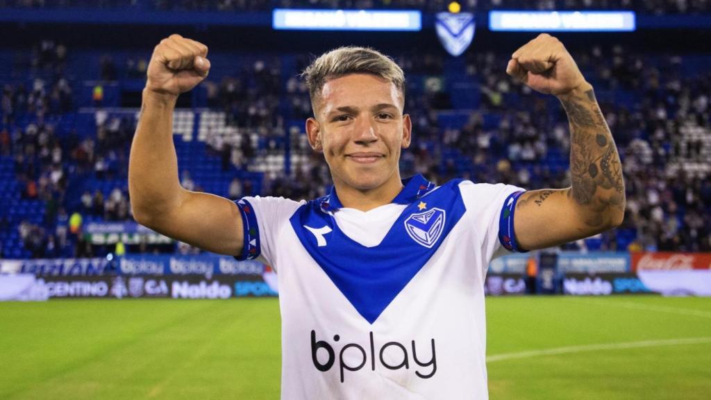 Prestianni, durante su etapa en Vélez Sarsfield