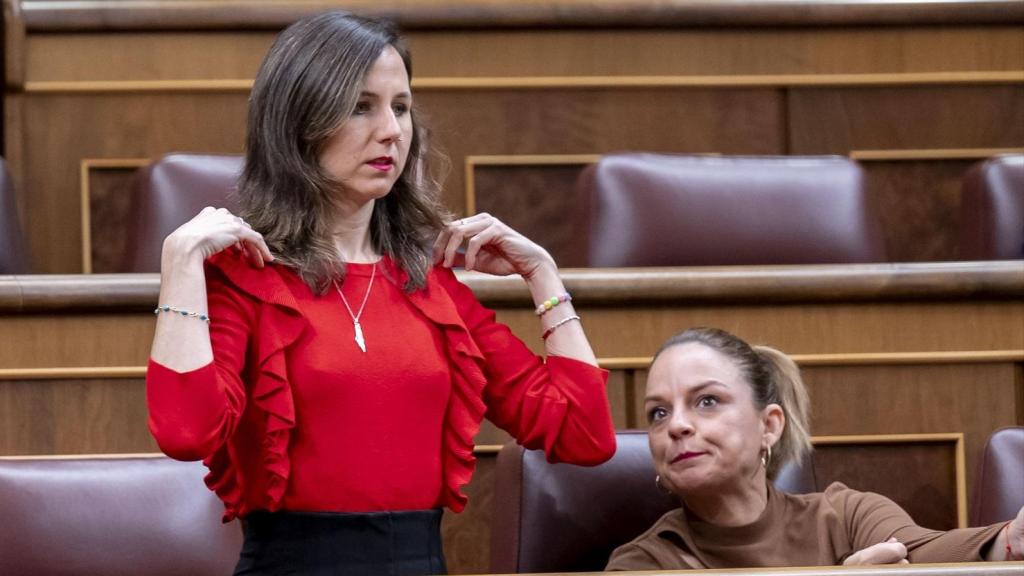 La secretaria general de Podemos, Ione Belarra, en el Congreso de los Diputados.