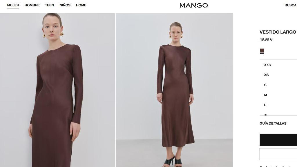 Vestido largo evasé. REF. 27004098