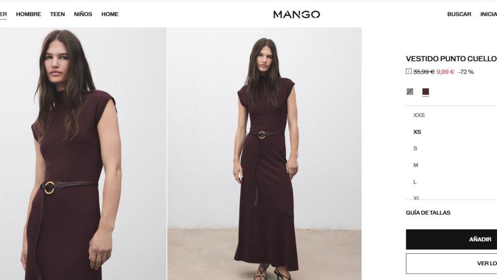 Vestido cuello perkins. REF. 17055799