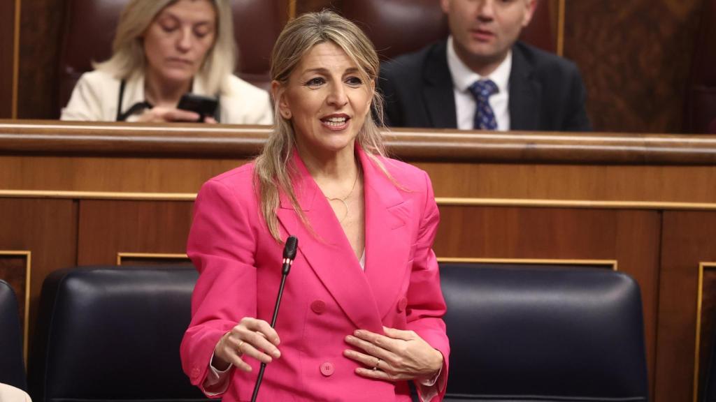 Yolanda Díaz, vicepresidenta segunda y ministra de Trabajo en el Congreso.