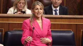 Yolanda Díaz, vicepresidenta segunda y ministra de Trabajo en el Congreso.