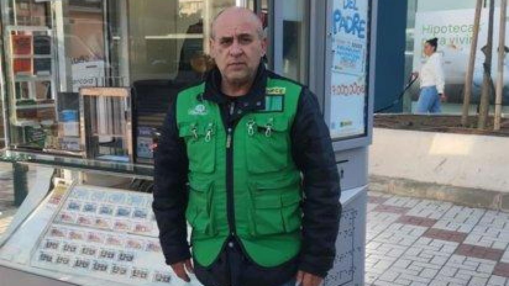 José Pérez, vendedor de la ONCE en Málaga.