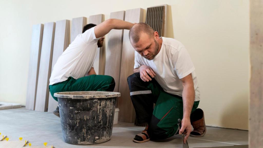 Reforma en el interior de una vivienda.