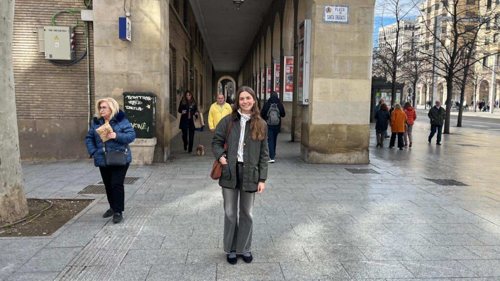 Marta Basallo en Paseo Independencia, Zaragoza.