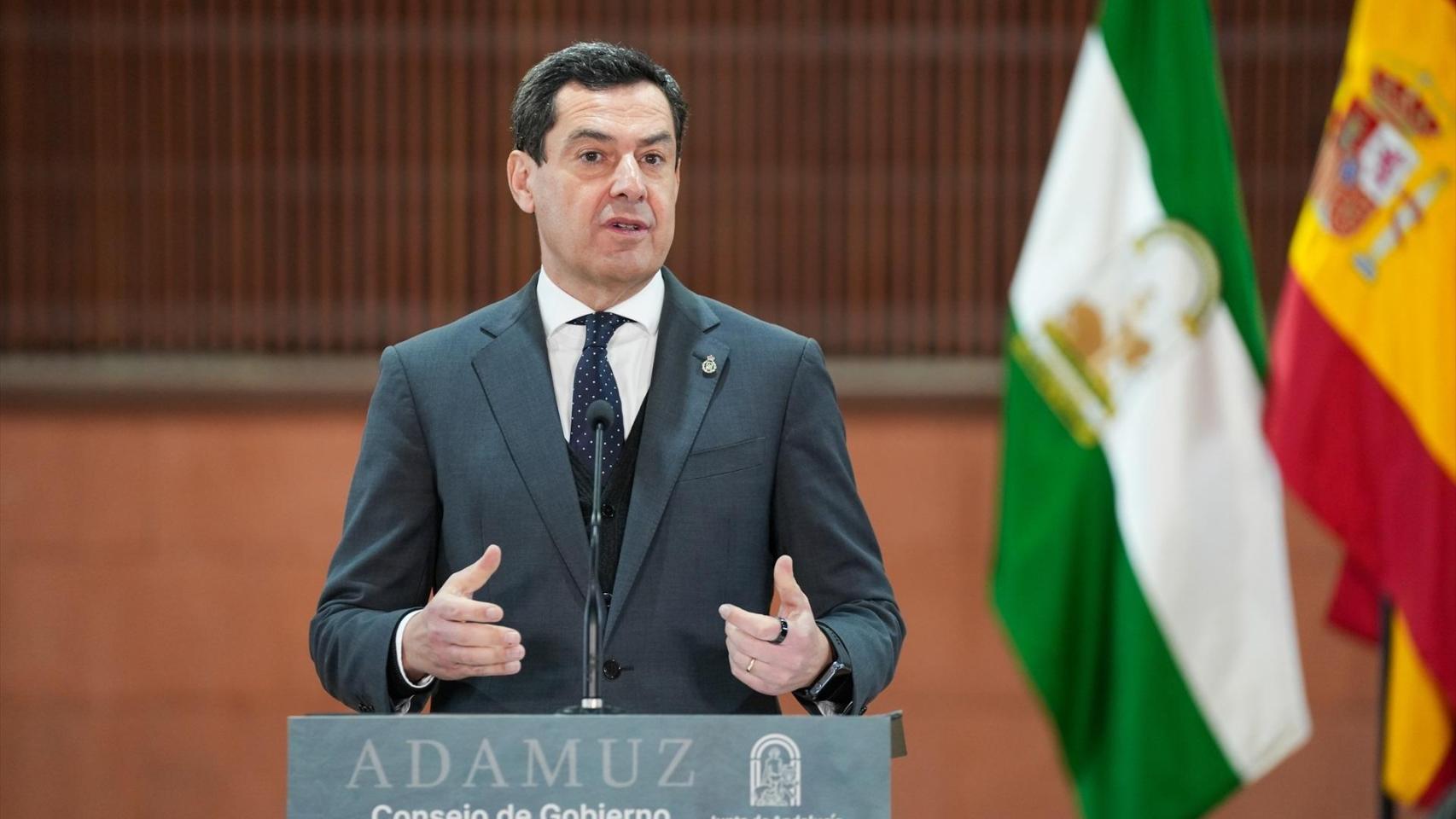 El presidente de la Junta, Juanma Moreno.