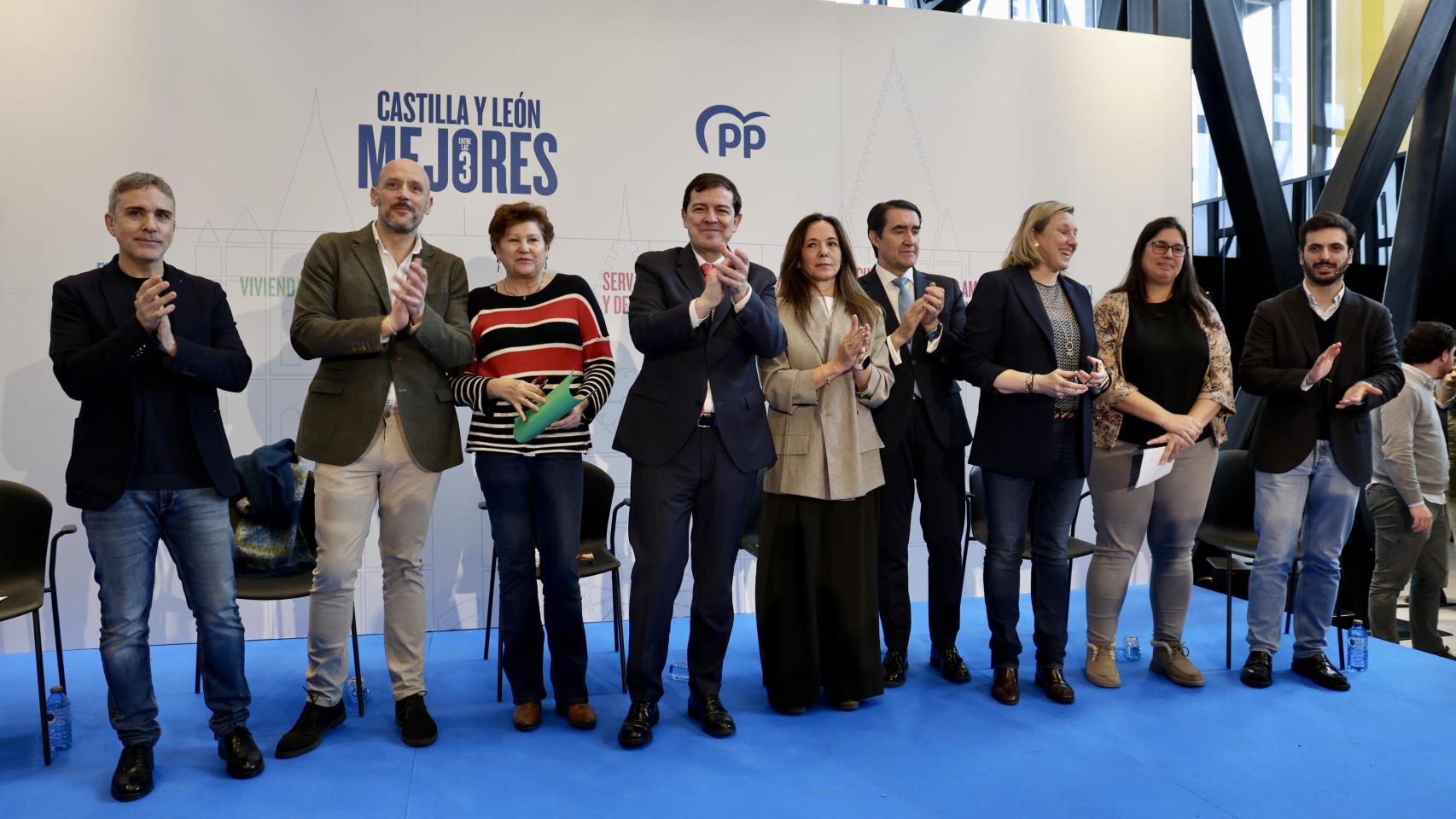 El presidente de la Junta y del PPCyL y candidato popular a las elecciones autonómicas del 15 de marzo, Alfonso Fernández Mañueco, durante la presentación del programa electoral del partido, este miércoles en León