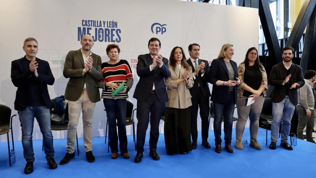 El presidente de la Junta y del PPCyL y candidato popular a las elecciones autonómicas del 15 de marzo, Alfonso Fernández Mañueco, durante la presentación del programa electoral del partido, este miércoles en León