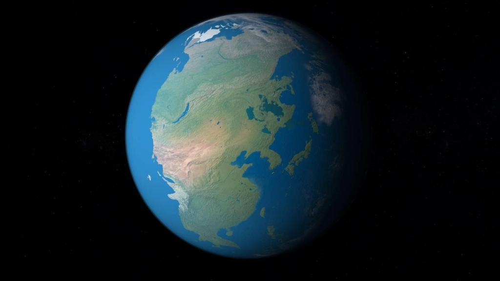 Pangea, el supercontinente único. iStock