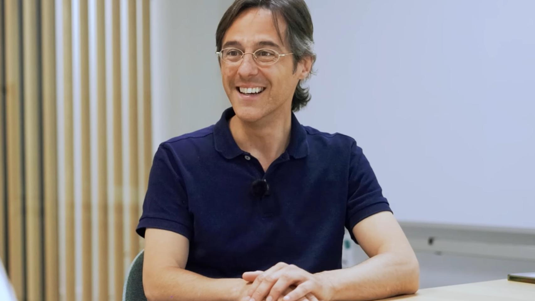 El pensador madrileño Sergio Fernández durante una entrevista.