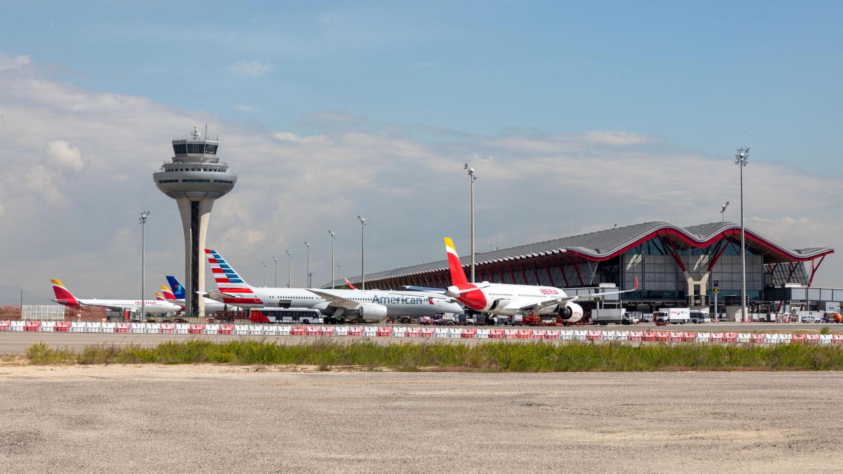 Vistas del Aeropuerto Adolfo Suárez Madrid-Barajas.