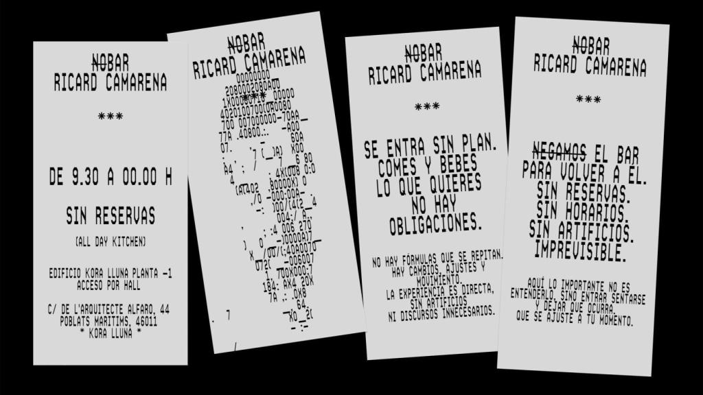 No Bar, la nueva propuesta de Ricard Camarena. EE