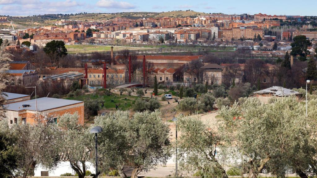 Vista actual de la actuación en el parque de Polvorines para albergar la Ciudad del Cine con 98.000 metros cuadrados en su conjunto, de los cuales 85.000 serán espacios naturales y 13.000 están dirigidos a la industria audiovisual.