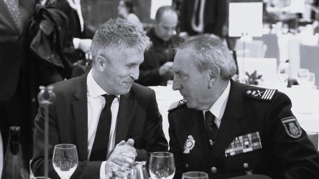 Marlaska con el el DAO de la Policía Nacional.