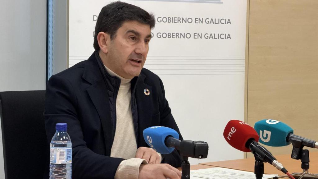 El delegado del Gobierno, Pedro Blanco, en una rueda de prensa. Foto de archivo.