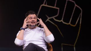 Rufián, en el acto de este miércoles en la Sala Galileo Galilei
