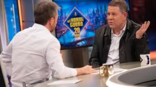 Pablo Motos y Emiliano García-Page en la noche de este miércoles en 'El Hormiguero'.