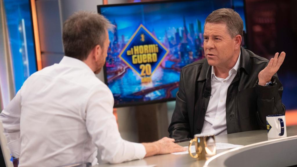 Pablo Motos y Emiliano García-Page en la noche de este miércoles en 'El Hormiguero'.