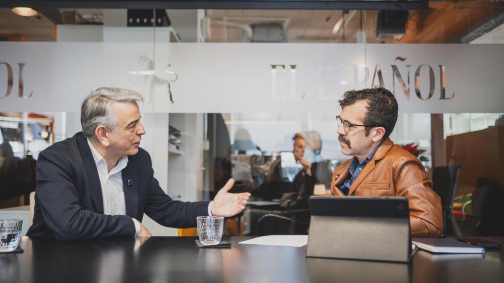 Javier de Andrés, presidente del PP en el País Vasco, entrevistado por Alberto D. Prieto, subdirector de EL ESPAÑOL.