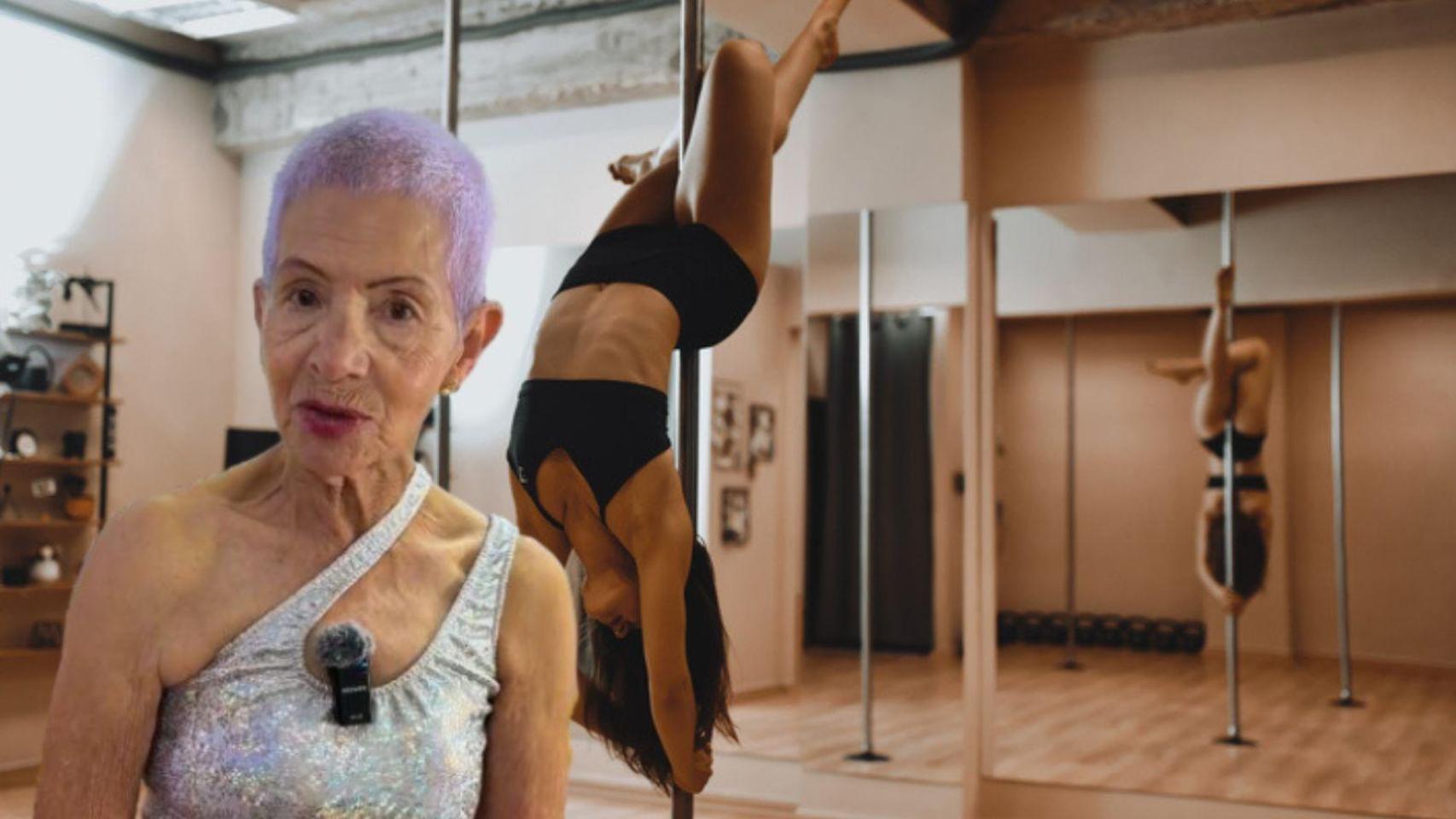 María Luisa, 87 años y bailarina de pole dance porque me gusta marcar músculo