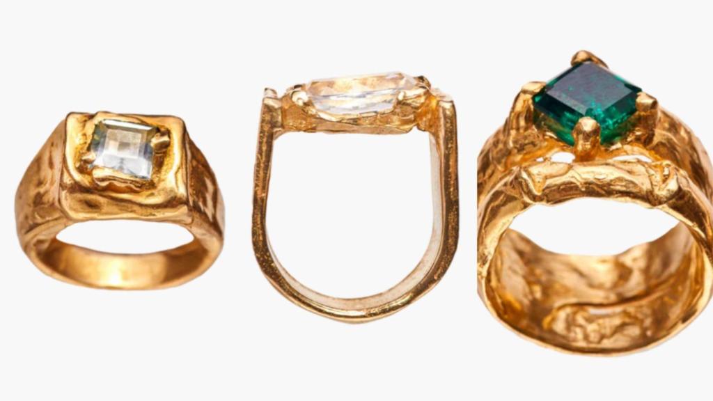 Tres anillos esenciales de Simuero para un brillo contemporáneo: Marzo, Abril y Mayo.