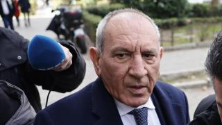 El número dos de la Policía Nacional José Ángel González, denunciado por agresión sexual, a su llegada este miércoles a su domicilio.