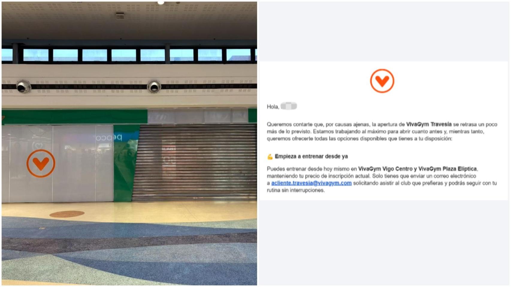 Gimnasio VivaGym en el centro comercial Travesía