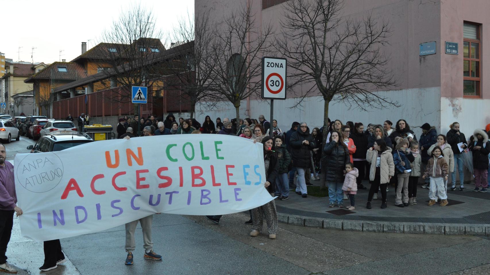 Imagen de la protesta.