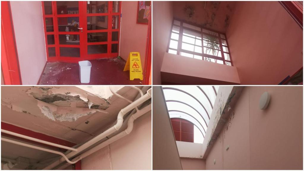 Desperfectos en el colegio Rosalía de Castro.
