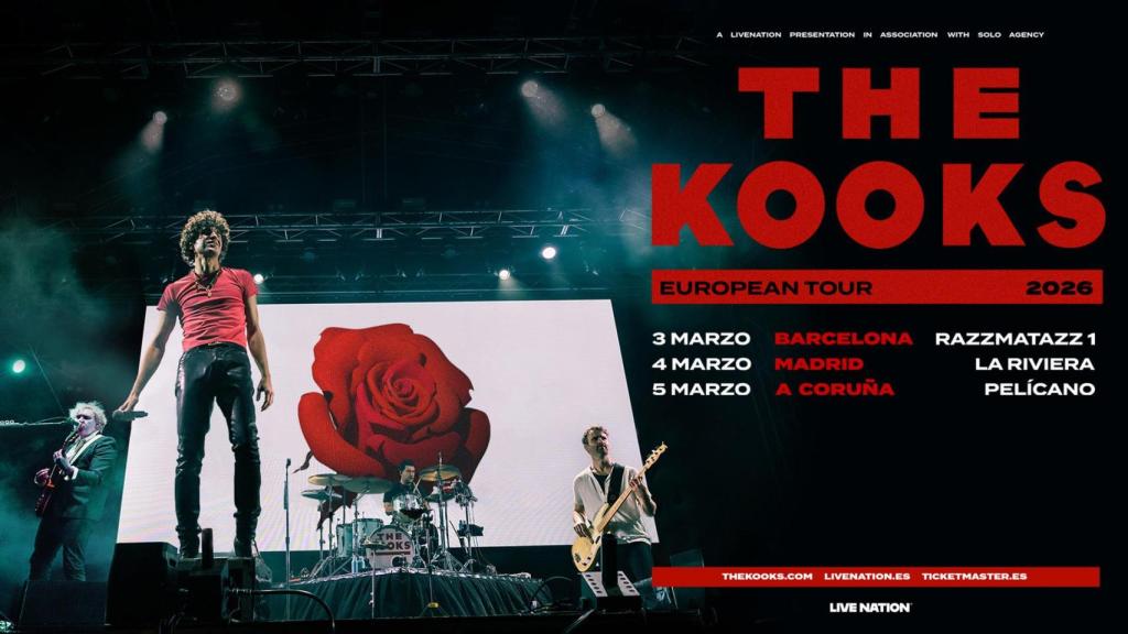 La banda británica The Kooks harán una parada en Galicia como parte de su Tour Europeo