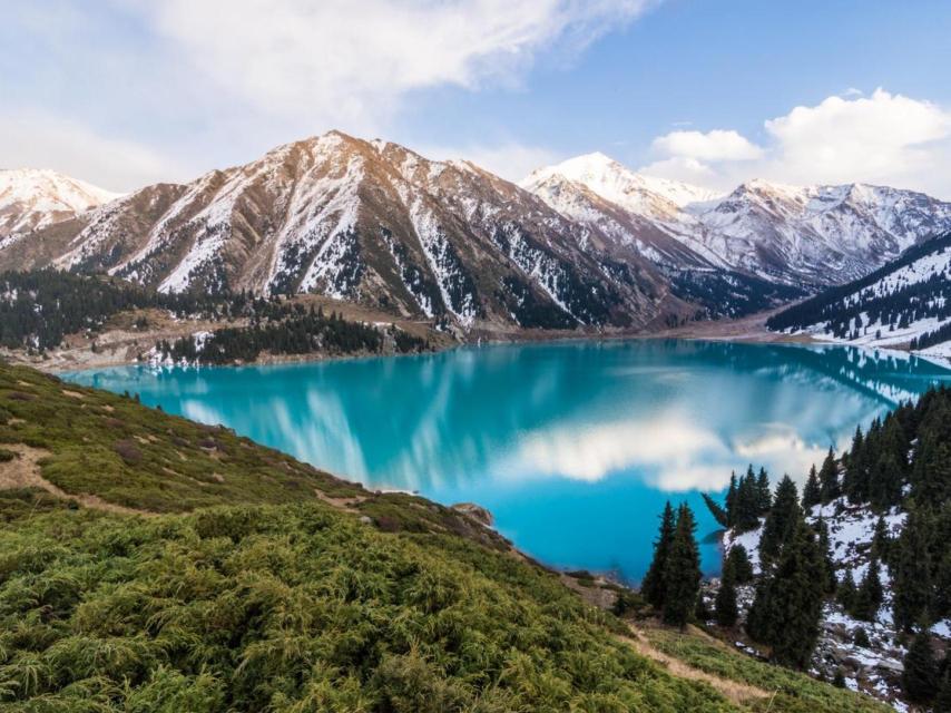 El Almaty Lake, cerca de la ciudad.
