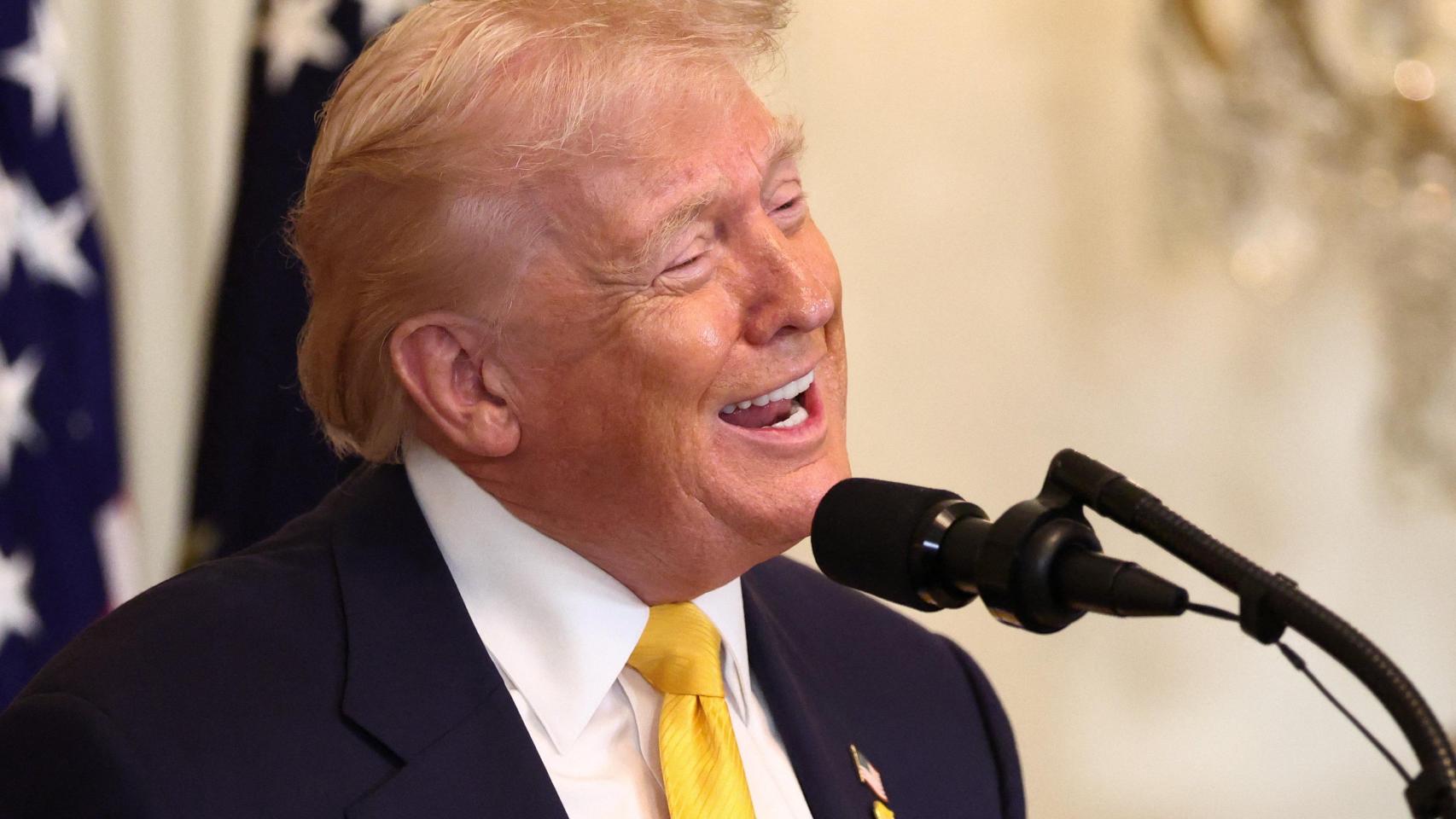 El presidente Donald Trump en la Casa Blanca este miércoles.