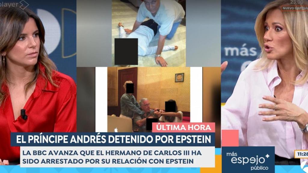 Susanna Griso, durante la tertulia de 'Espejo Público' este jueves, 19 de febrero.