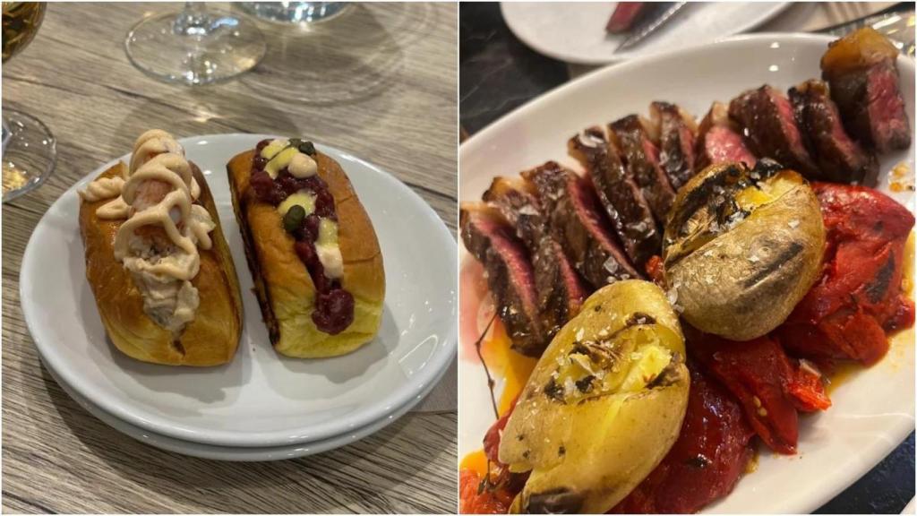 Alguno de los platos del restaurante.