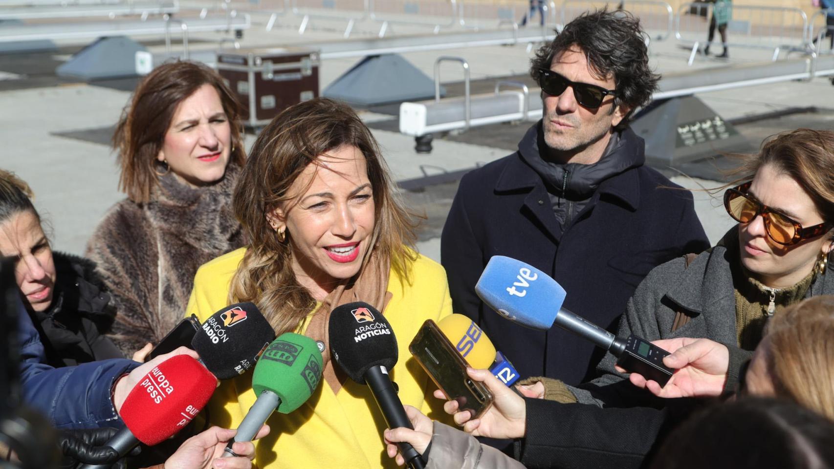 Natalia Chueca, alcaldesa de Zaragoza, este jueves.