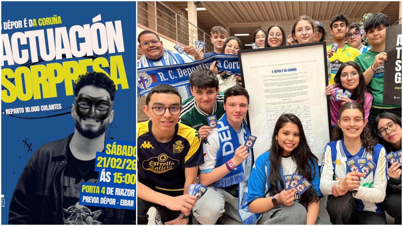 Aquí Tamén se Fala lleva a Riazor un concierto sorpresa este sábado.