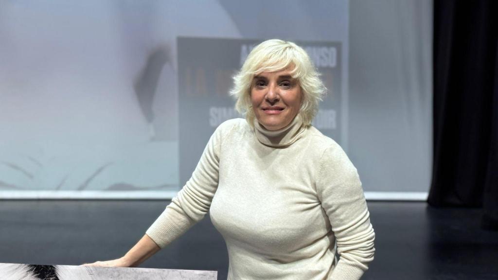 Anabel Alonso en Zaragoza presentando 'La mujer rota'.