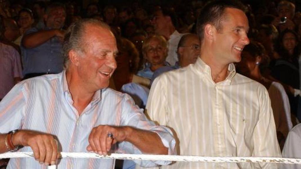 Iñaki Urdangarin y Juan Carlos I.