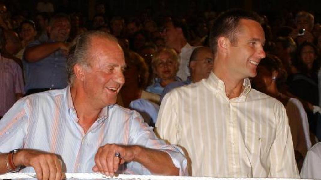 Iñaki Urdangarin y Juan Carlos I.