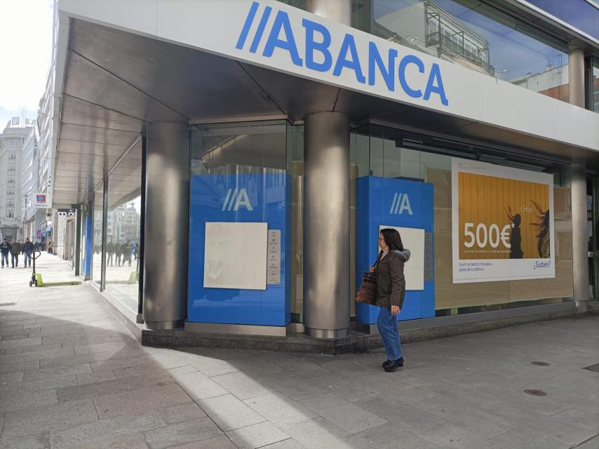Oficina de Abanca en Los Cantones de A Coruña.
